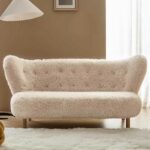 Velvet Nordic Style Luxury Lounge Sofa Modern Minimalist Living Room Furniture - 1