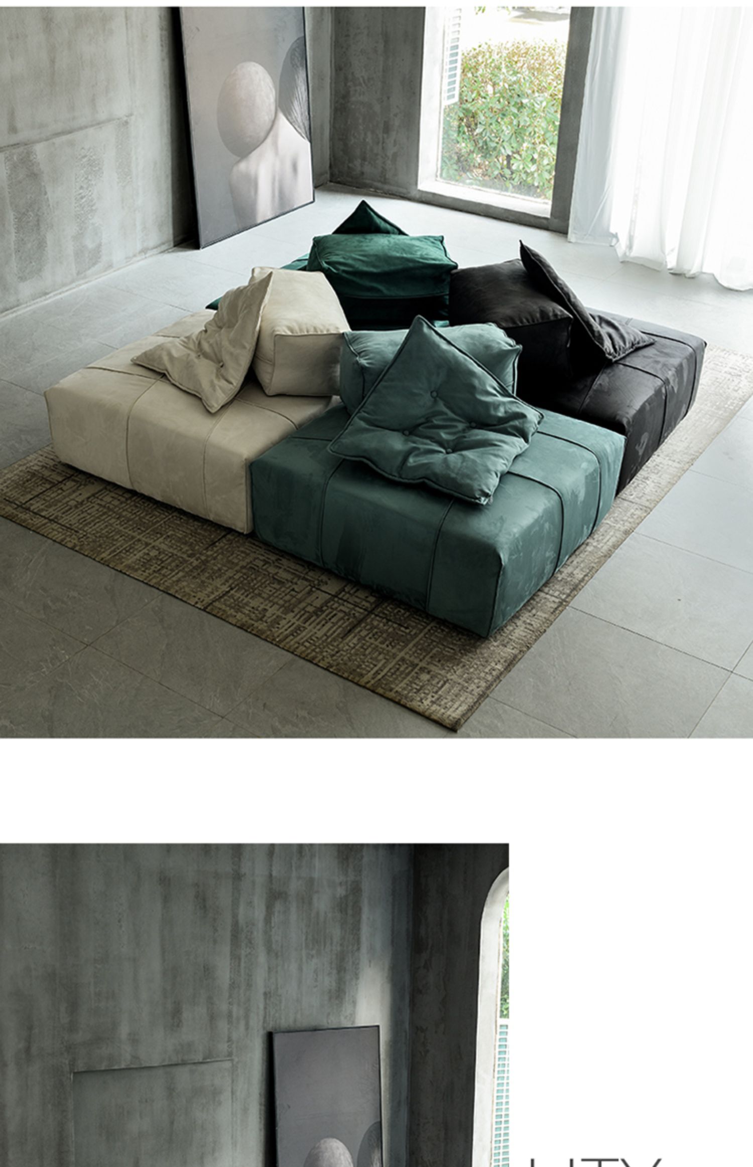Modern Nordic Style Single Modular Sofa Minimalist Designer Home Furniture - 23