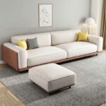 White Nordic Luxury Recliner Sofa Minimalist Designer Lounge Armchair - 3
