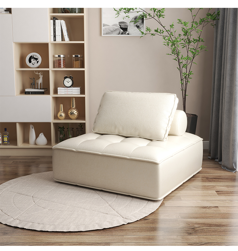 Minimalist Vintage Modular Sofa With Stretch Organizer For Living Room - 28