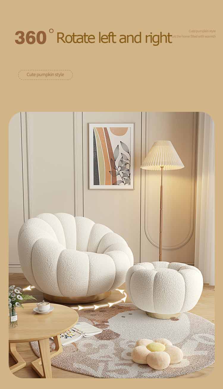 Scandinavian Design White Lambswool Christmas Sofa Organizer For Living Room Furniture - 25