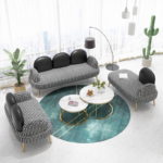 Scandinavian Style Luxury Recliner Sofa Minimalist Lounge Armchair Elegant Home Furniture - 4