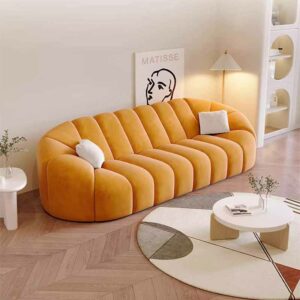 Luxury Modern Designer Recliner Sofa With Armrest Foam Sponge Protector - 1