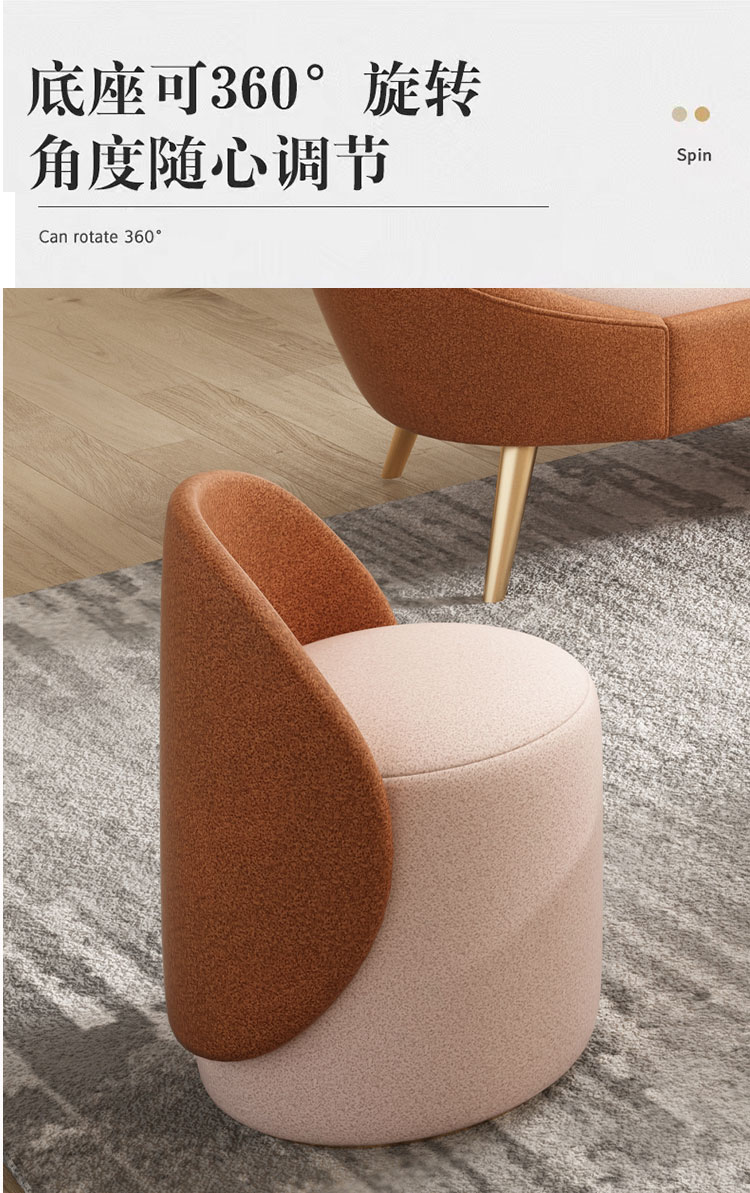 Nordic Velvet Sofa Modern Curved Couch For Living Room Bedroom - 22