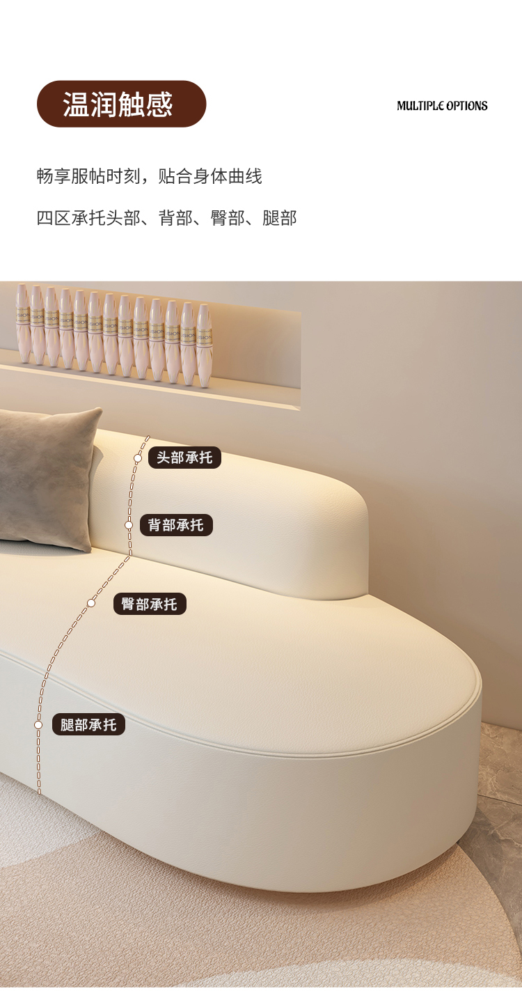 Luxury Nordic Ergonomic Reclinable Love Seat Sofa For Living Room - 12