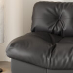 Black Italian Luxury 3seater Sofa Xxl Designer Couch Home Furniture - 5