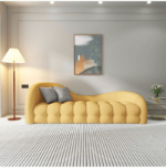 Luxury Lambswool Cream Sofa Coffee Table Set - 4