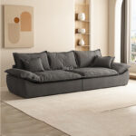 Midcentury Modern Luxury Love Seat Sofa With Vintage Armrest Furniture Protector - 1