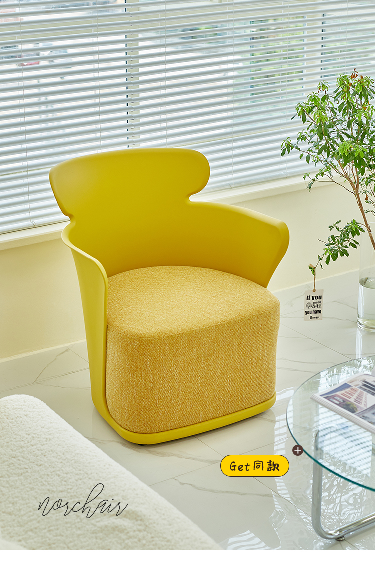 Nordic Designer Garden Lounge Chair Comfortable Banquet Home Furniture - 15
