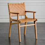 Minimalist Antique Wood Lounge Chair For Living Room Home Furniture - 5