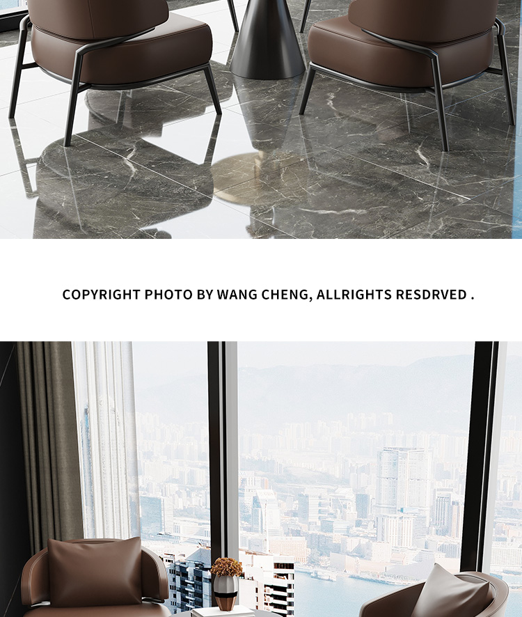 Leather Wingback Lounge Chair For Dining Living Room Or Office - 17