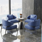 Leather Wingback Lounge Chair For Dining Living Room Or Office - 4