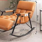 Modern Nordic Black Recliner Chair For Living Room Comfort Single - 6
