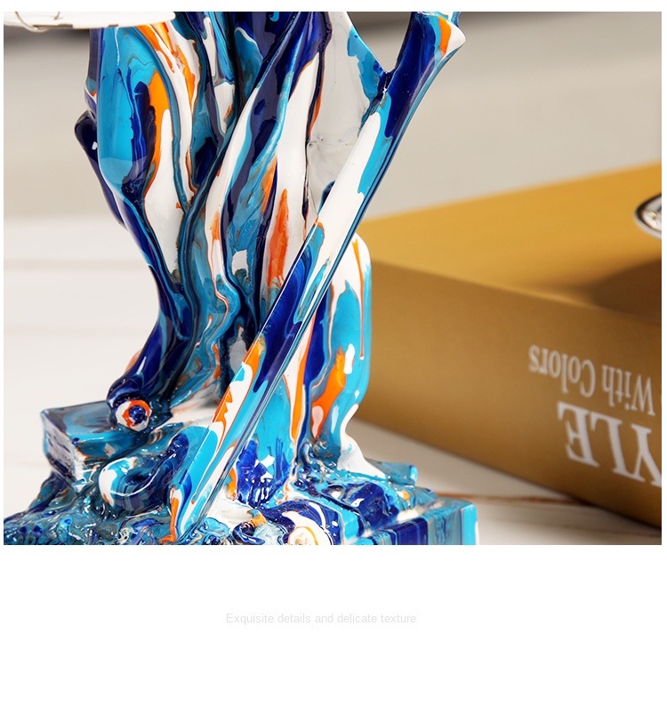Nordic Modern Art Goddess Statue Resin Office Desk Decor Miniature Figurine - 20