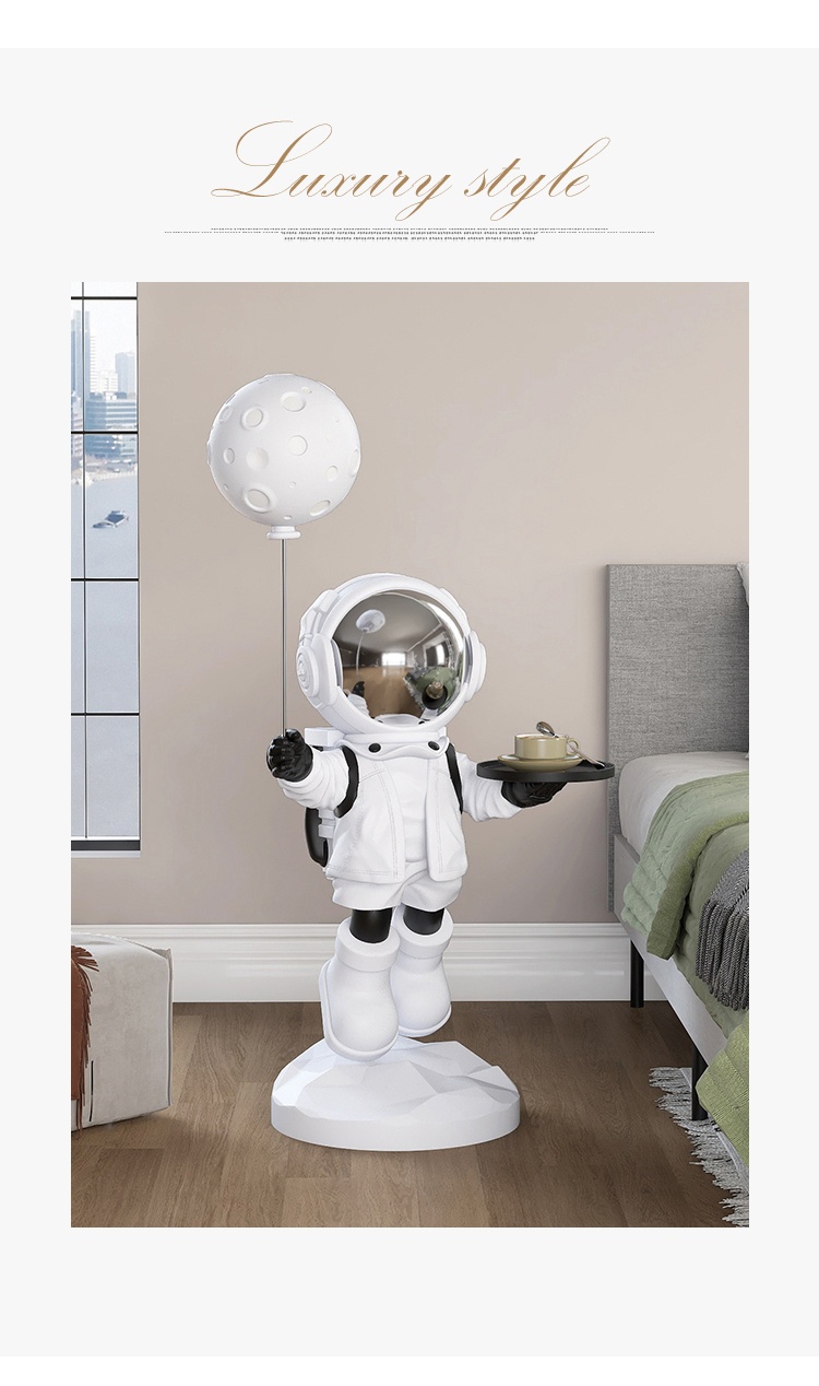 Nordic Modern Astronaut Art Sculpture 80cm Home Decor Figurine Living Room Accessory - 17