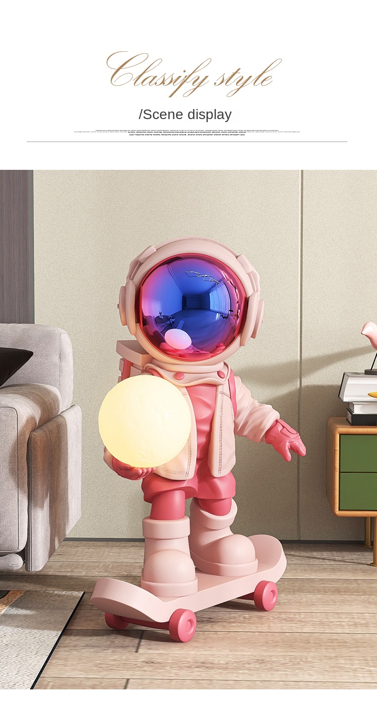 Nordic Style Resin Astronaut Statue Modern Artwork Sculpture For Home Decor - 12