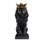Resin Lion Statue Figurine Modern Home Decor For Living Room Desk - 5
