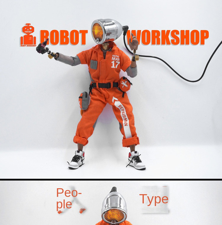 Handmade Mechanical Sculpture Figurines Modern Room Decor Creative Desktop Ornaments - 7