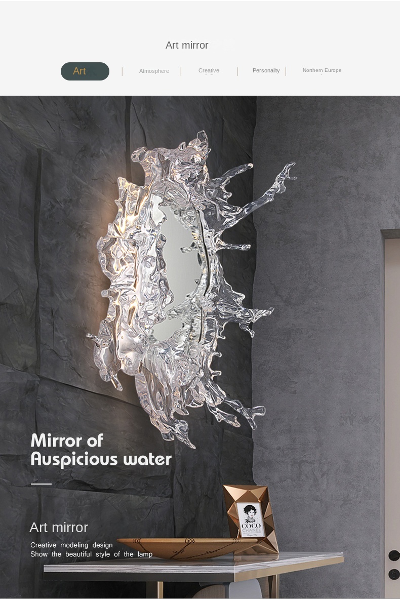 Designer Ripple Wall Lamp For Living Room Bathroom Porch Decor - 6