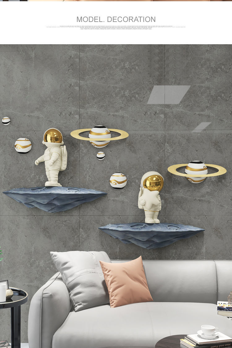 Nordic Astronaut Wall Decor Statue For Kids Bedroom And Living Room - 10