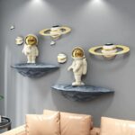 Nordic Astronaut Wall Decor Statue For Kids Bedroom And Living Room - 2