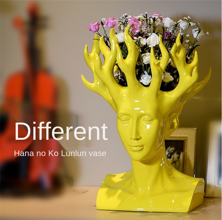 Fairy Statue Resin Flowerpot For Succulents Desktop Garden Decor - 9