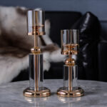 Romantic Crystal Candle Holder European Alloy Centerpiece For Home Wedding - 4