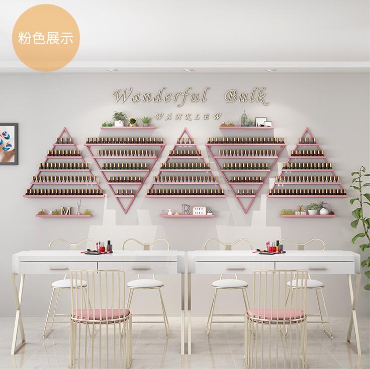 Wallmounted Nail Polish Display Rack For Nail Art Salon And - 11
