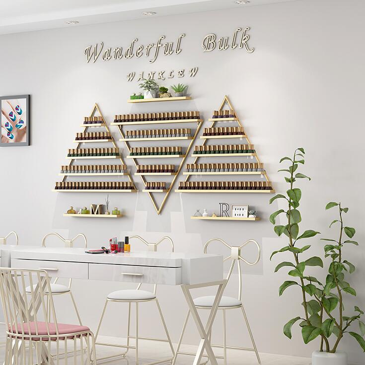Wallmounted Nail Polish Display Rack For Nail Art Salon And - 19