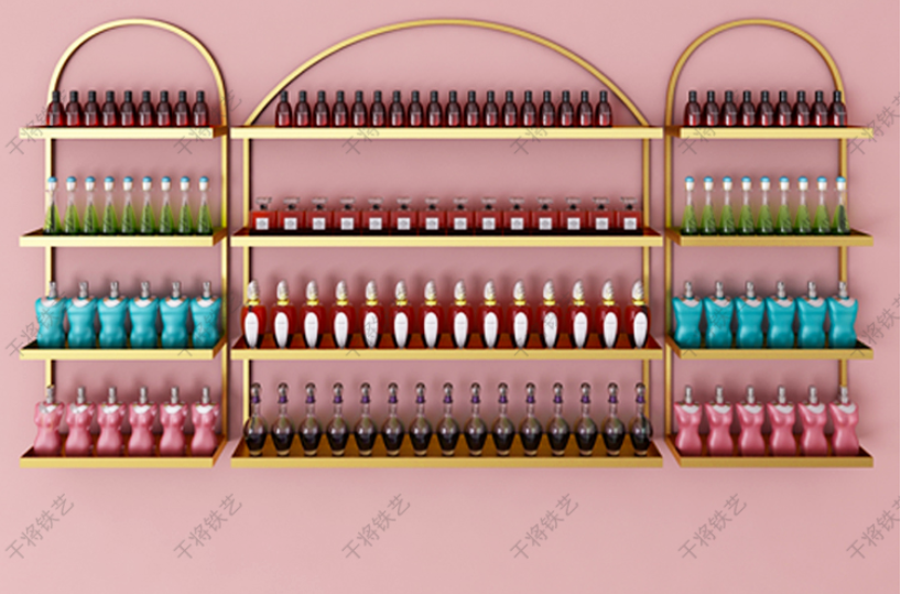 Wallmounted Iron Art Nail Polish Display Rack Manicure Stand - 3