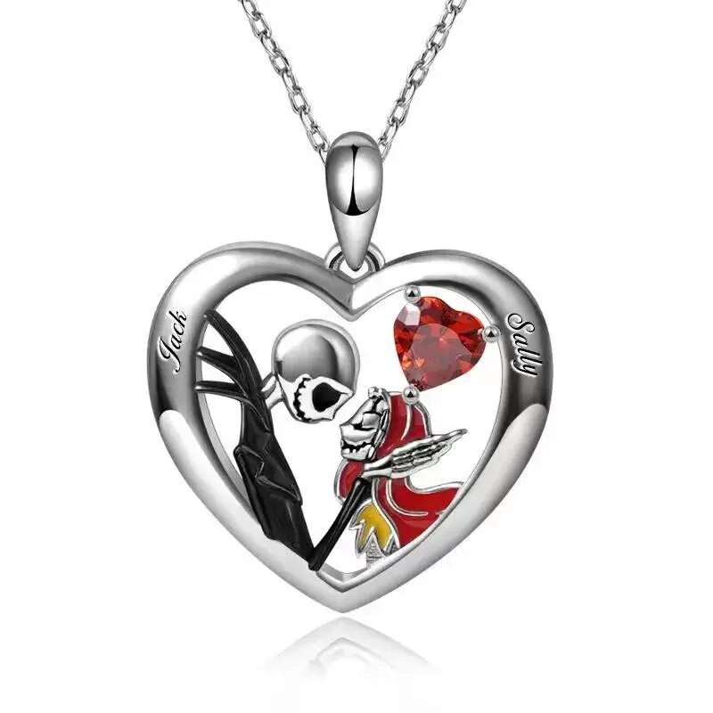 Jack Skellington Sally Pendant Necklace Disneys Nightmare Before Christmas Jewelry - 7
