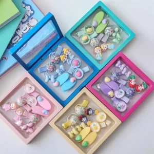 Disney Princess 10pcs Hairpin Set Ariel Cinderella Snow White Girls Accessories - 1
