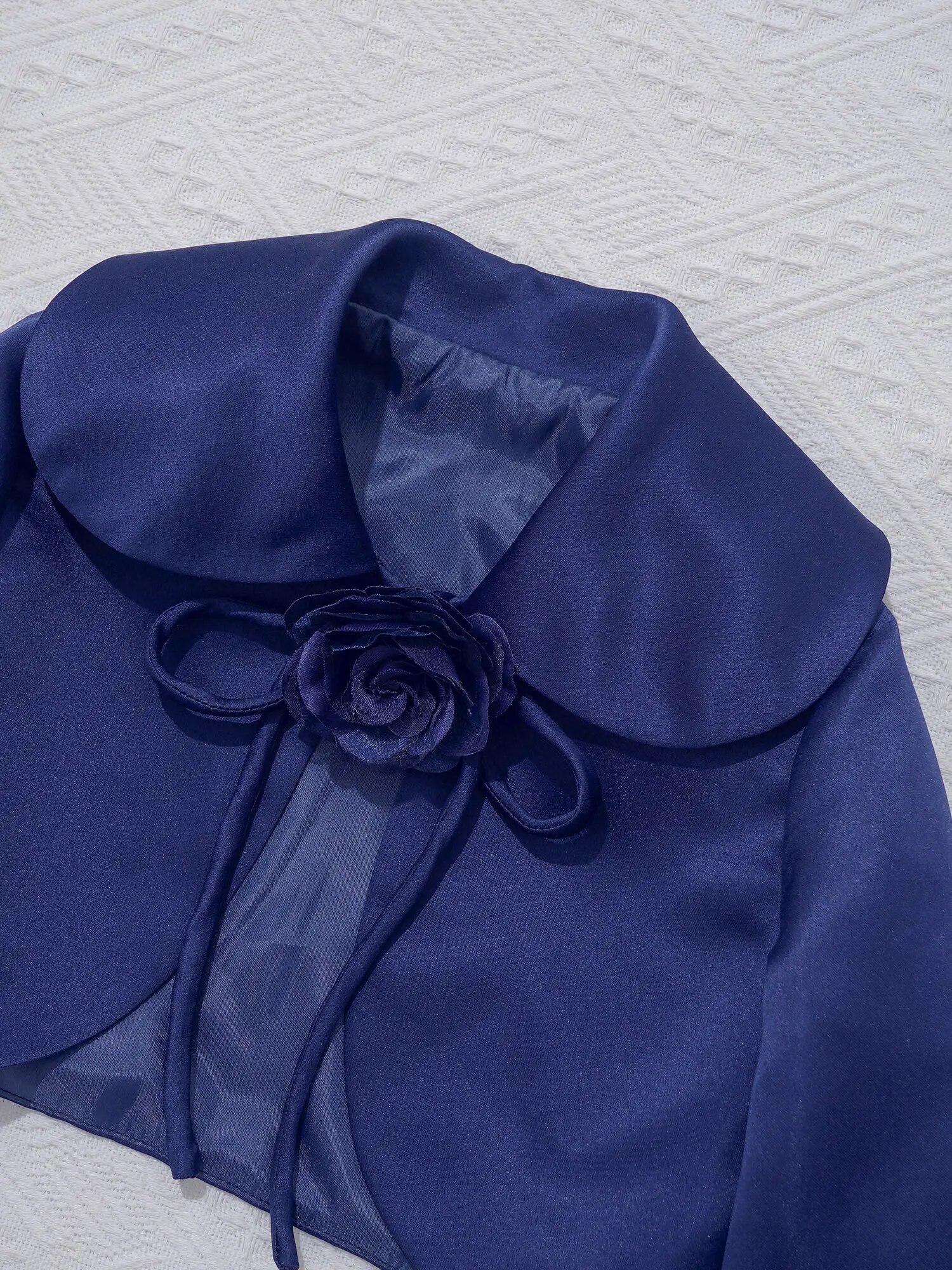 Girls Satin Bolero Long Sleeve Flower Girl Wedding Jacket Kids Party Dress Accessory - 18