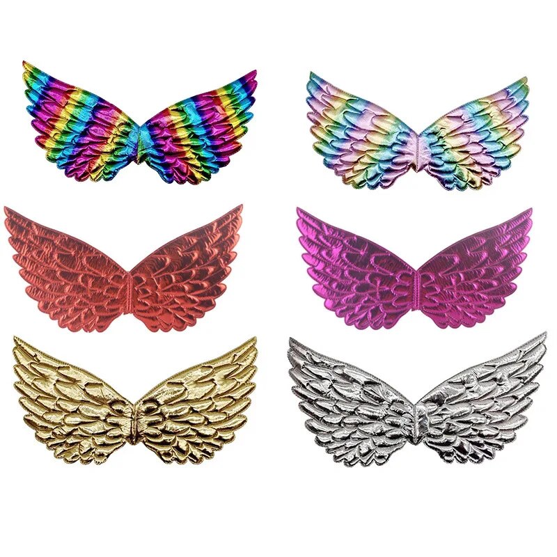 Kids Rainbow Angel Wings Princess Skirt Birthday Party Dress Costume - 7