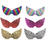 Kids Rainbow Angel Wings Princess Skirt Birthday Party Dress Costume - 1