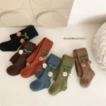 Soft Cotton Cherry Cartoon Baby Girls Tights For Autumnwinter 210 Years - 6