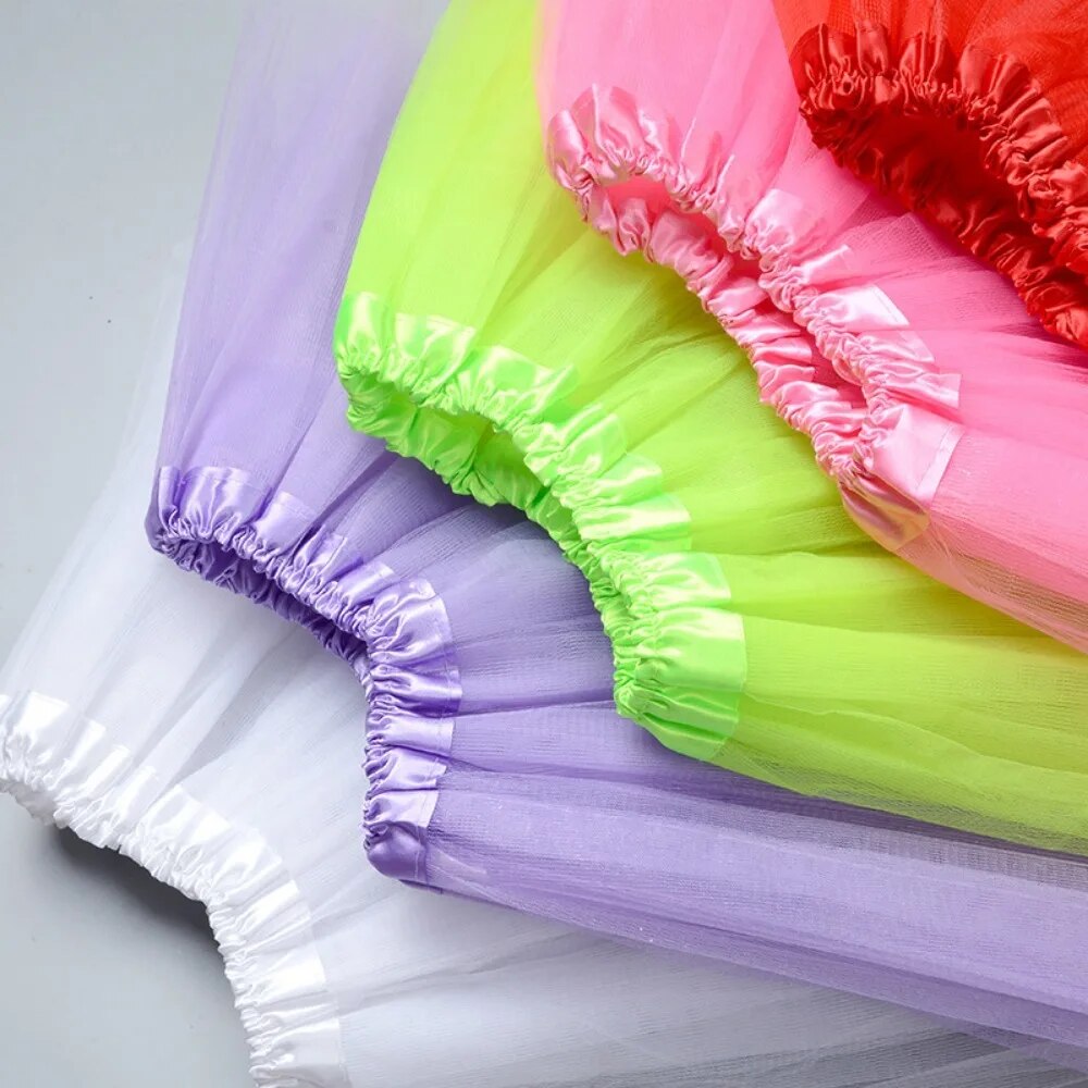 Ballet Tutu Skirt For Girls 28y Party Fluffy Tulle Dancewear Pettiskirt - 9