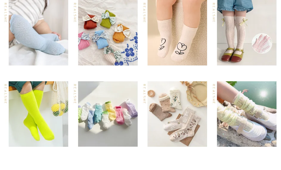 5pack Autumnwinter Toddler Girls Floral Plaid Cartoon Socks - 7
