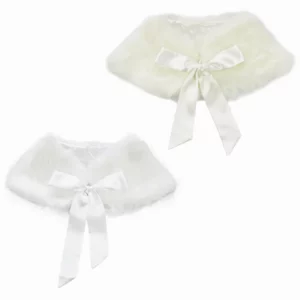 Princess Faux Fur Bolero Shrug Jacket For Girls 36y Toddler Clothing - 1