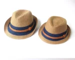 Family Matching Bohemian Straw Sun Hats For Dad Son Women Kids - 3