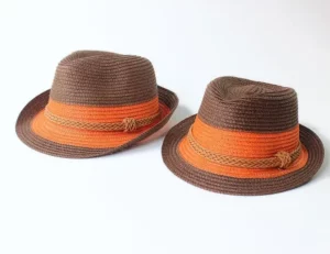 Father Son Matching Bohemian Straw Sun Hats For Beach Outdoor - 1