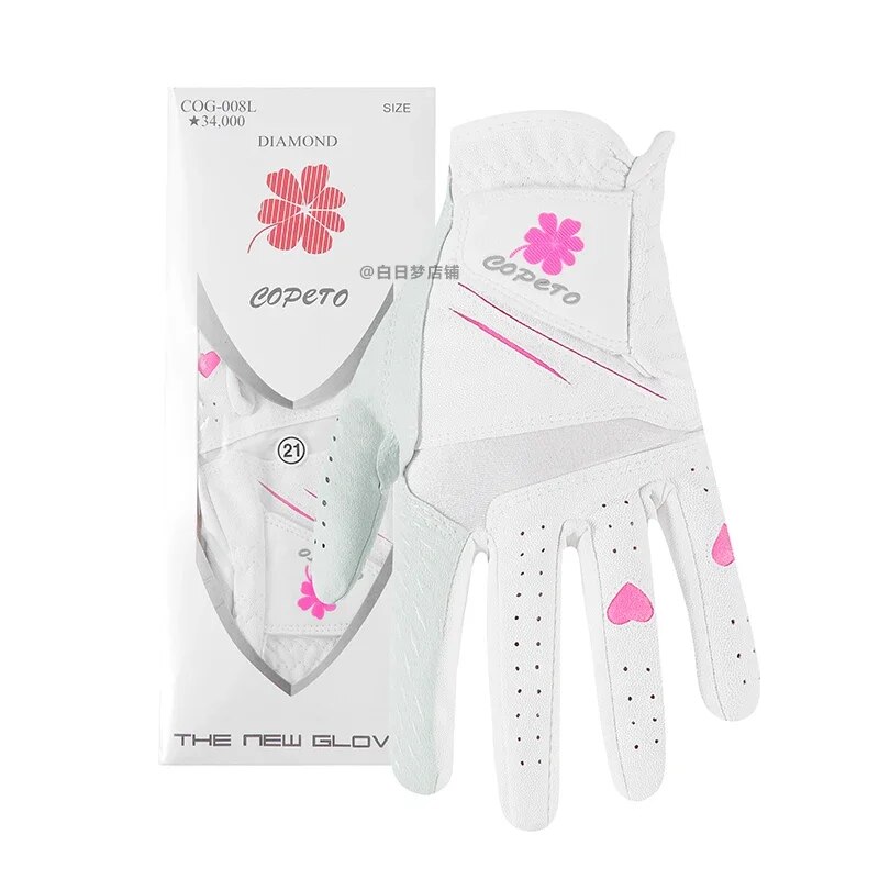 Ladies Microfiber Leather Golf Gloves Breathable Antislip Wearresistant Korea Japan 22016454 - 7