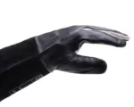 Black Leather Welding Gloves Antiheat Fireproof Cowhide Softouch Tigmigmma Compatible - 5