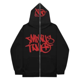 Gothic Y2k Harajuku Zipup Hoodie Oversized Unisex Sweatshirt Edition - 1
