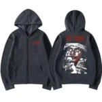 City Morgue Graphic Zipper Hoodie Vintage Hip Hop Streetwear For Men Women - 6