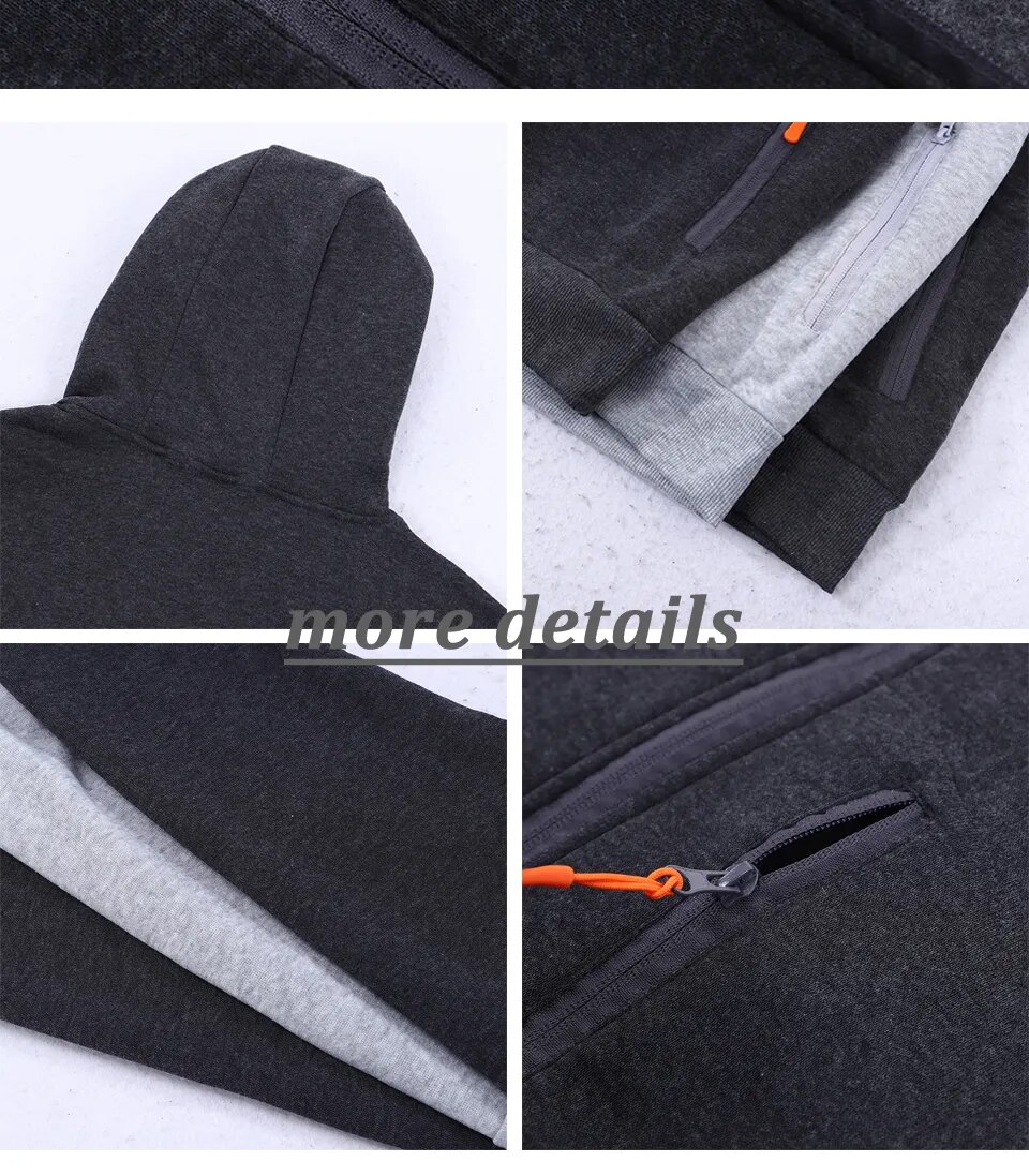 Mens Pumba Logo Fleece Hoodie Warm Autumn Casual Zipup Sweatshirt - 14