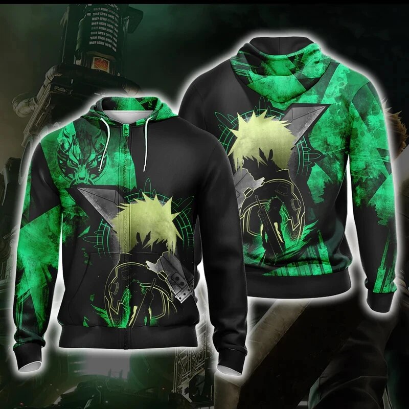 Final Fantasy Xvi 3d Printed Zipup Hoodie For Men And Women - 19