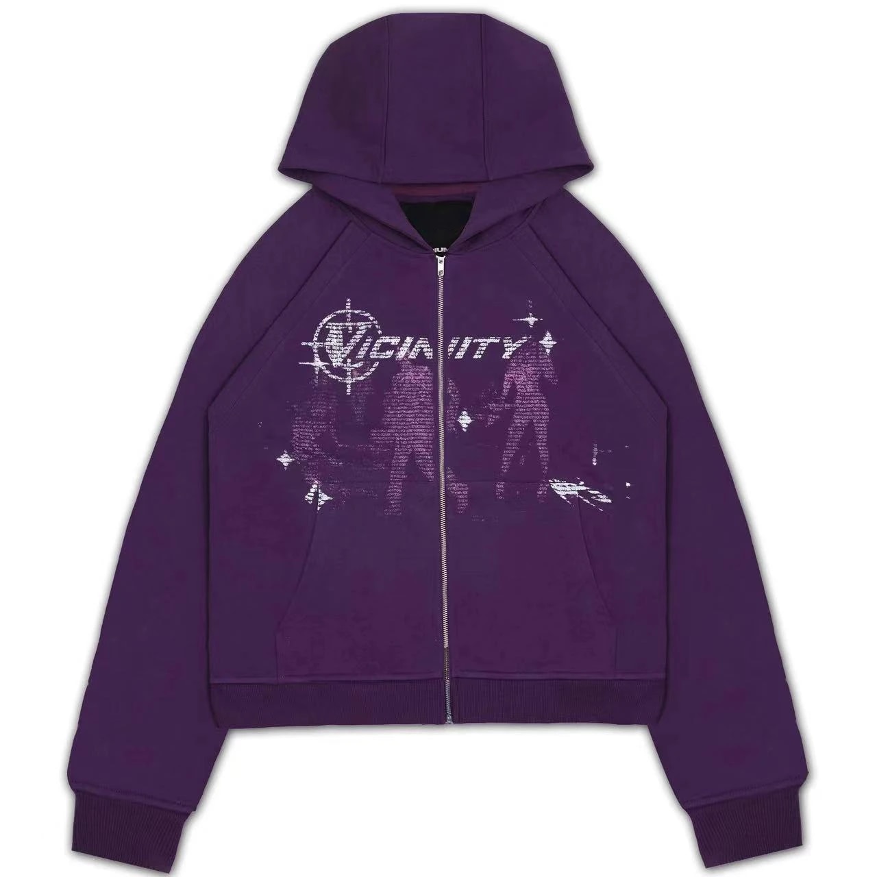 Y2k Hip Hop Hoodie Unisex Long Sleeve Zipup Jacket Streetwear - 22