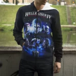 3d Printed Hellraiser Horror Movie Hoodie Unisex Goth Streetwear Zipup Coat - 5