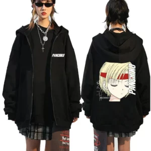 Vintage Panchiko Hip Hop Zipup Hoodie Casual Oversized For Men Women - 1